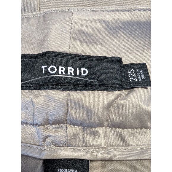 Torrid Camel Relaxed Trouser Pant NWT 22S Millennial Stretch Business Casual - Picture 5 of 9